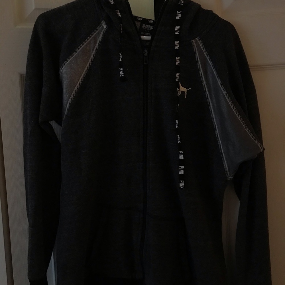 victoria secret pink zip up jacket